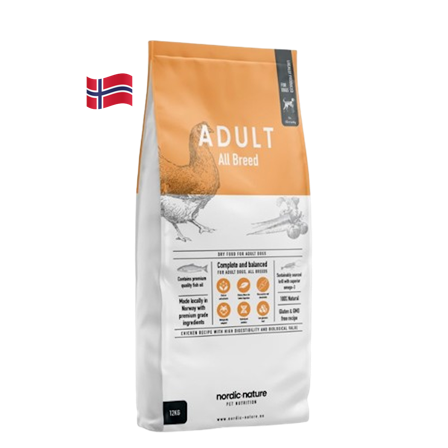 Nordic Nature - Voksen 12 kg - Hund - Hundefôr & hundemat - Tørrfôr for hund - ZOO.no
