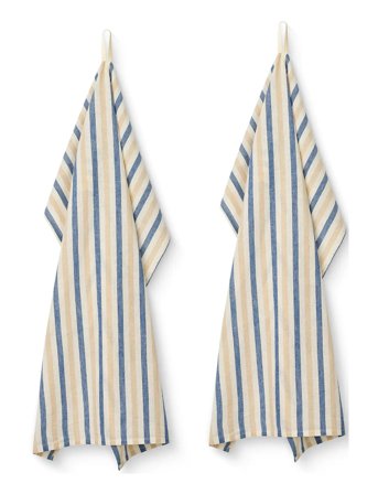 STUDIO FEDER Penny Tea Towel 2- Pack - Cot/Lin - Multi/patterned - 50X 70CM