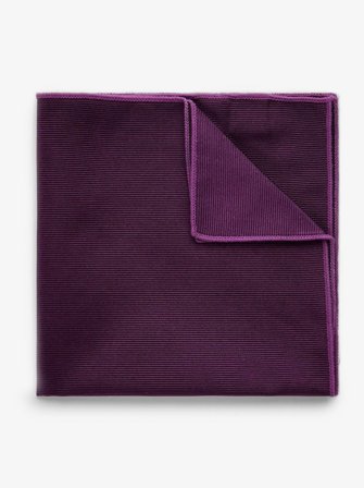 John Henric Men's Purple Pocket Square Plain Size Onesize
