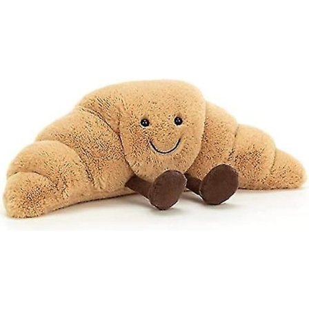 Spelbar liten croissant samlarobjekt plyschprydnad [DB]