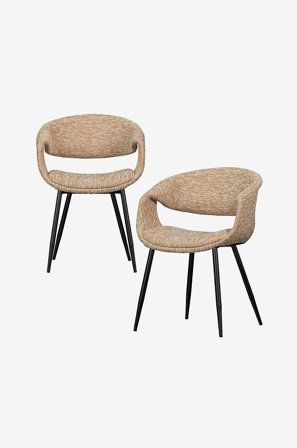 WOOOD - Yossi-ruokapöydän tuoli - 2 kpl:n sarja - Beige - Tuolit - - Homeroom