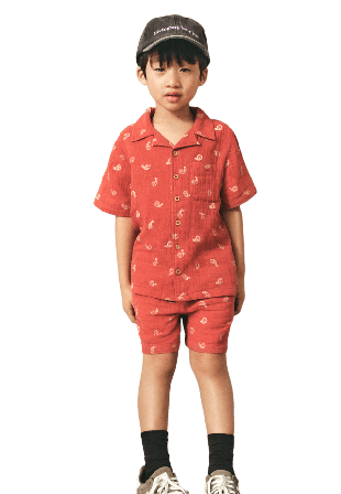 RIKIKI Krinklad skjorta IVY Skjortor & blusar Röd 110