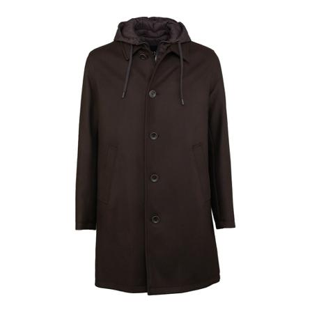 Herno, Ecowool Coat Brązowy, Mężczyzna, Rozmiar: L