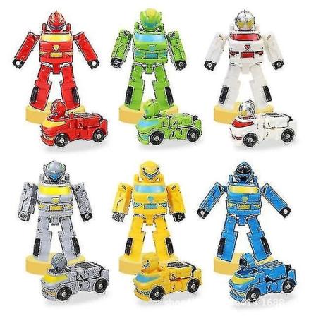 Lasten Ultraman-muuntaja lelu Muuntautuva auto Muuntautuva robottilelu Turvallinen ja huippulaatuinen[HK] White