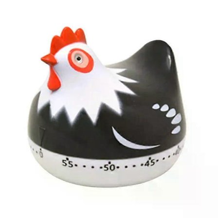 1~5 ST Minute Nyhet Kyckling Kökstimer Mekanisk Roterande Alarm Bakning Nedräkning Klocka Påminnelse Verktyg för Matlagning Sport