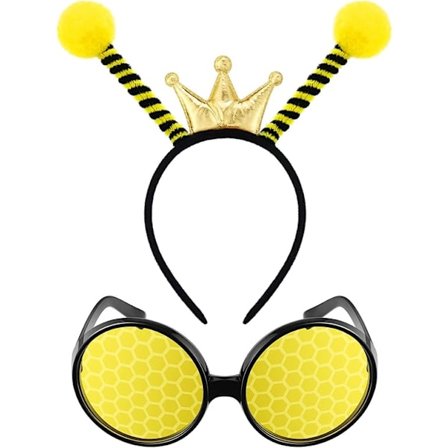 Bi-dragt Bi Mariehøne Antenne Hovedbånd og Briller Sæt