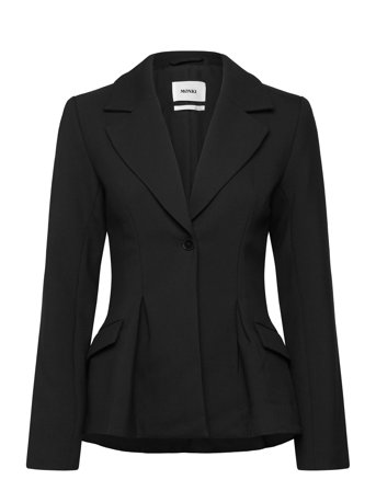 Monki Fitted Single-Breasted Blazer - Black - 34