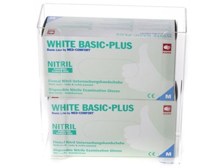 MED COMFORT Handskhållare Plast 2 ask - Lyreco - Skyddsutrustning - Engångshandskar - Handskhållare