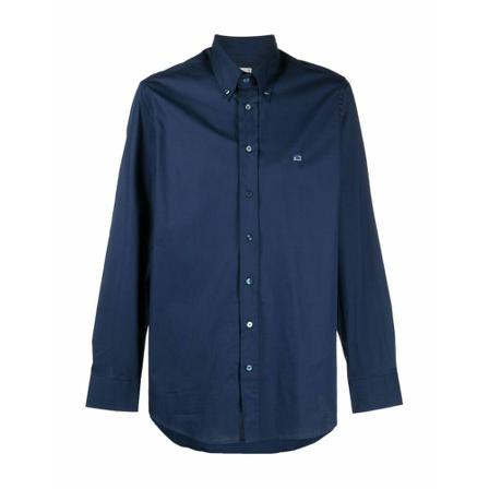 Etro, Formal Shirts Blauw, Heren, Maat:2XL,Cotton