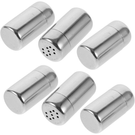 Ruostumattomasta teräksestä valmistetut maustepurkit Suola-pippurisirotinsetti Kannettava mausteiden säilytys ulkokäyttöön