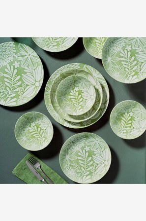 Hermia - Middagssett (18 deler) Lisa - Flerfarget - Servise sett - Fra Homeroom