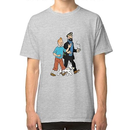 Tintin (Kuifje) - Kapten Haddock och Snöboll T-shirt