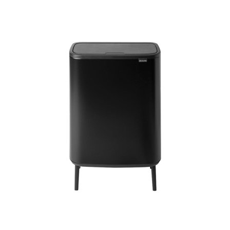 BRABANTIA Papperskorg Bo Touch Bin HI 60L Matt Svart - Lyreco - Städ och hygien - Avfallshantering och källsortering - Papperskorgar