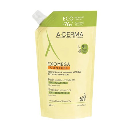 A-Derma Exomega Control Olio Lavante Emolliente Ricarica 500ml