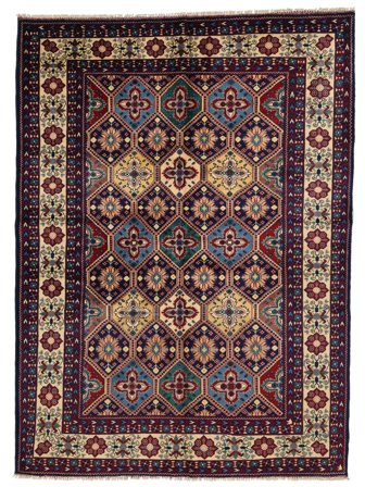 Hand Knotted Kunduz Rug 154X213 Black/Brown