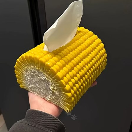 Unik majsformet servietboks holder - Kreativ indretning til stue & spisebord, holdbart plastik