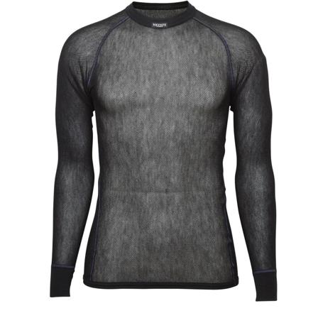 Brynje Wool Thermo Light Shirt Unisex base layer tops Black XS/S