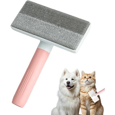 ING Børste til fjernelse af kæledyrshår - Børste til fjernelse af fnug med aftageligt håndtag - Velegnet til hunde og katte, møbler, tøj, bilruder og 