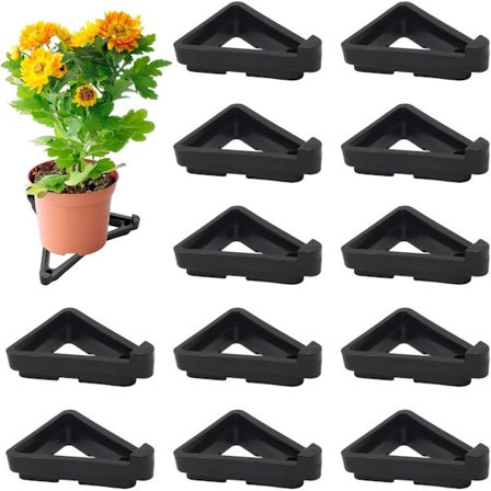 12 stk - Blomsterpotteføtter - Potteføtter - Plantestøtter - Plantebrikker - Blomsterpotteløftere