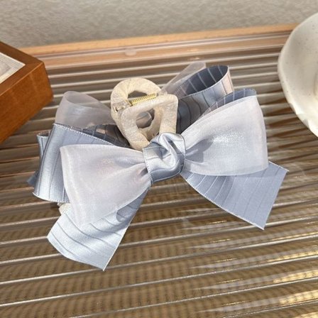 Hårklämma Bow Grab Clip BLÅ