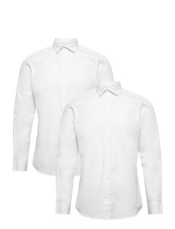 Jjjoe Shirt Ls 2 Pack Skjorte Business Hvid Jack & J S