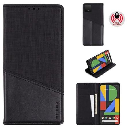 Google Pixel 4 XL Elegant PU-lærveske med RFID-blokk Black