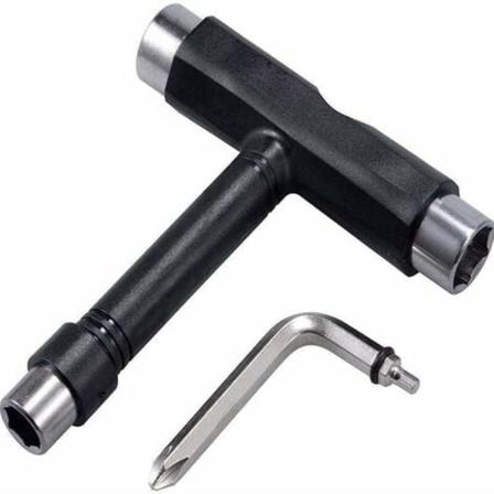 Kaikki yhdessä rullalautatyökalut, T-Audacen päivitetty T-muotoinen työkalu Phillips Tyenchillä ja L-tyypin T-ruuvilla