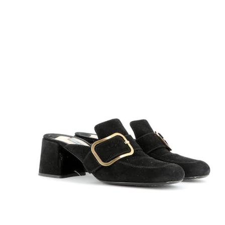 Prada Vintage Pre-owned Mules , Zwart , Dames , Maat: 37 EU Vintage Schoenen