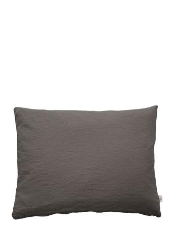 Cushion Cover Linen Basic Washed Home Textiles Cushions & Blankets Cushion Covers Harmaa Au Maison