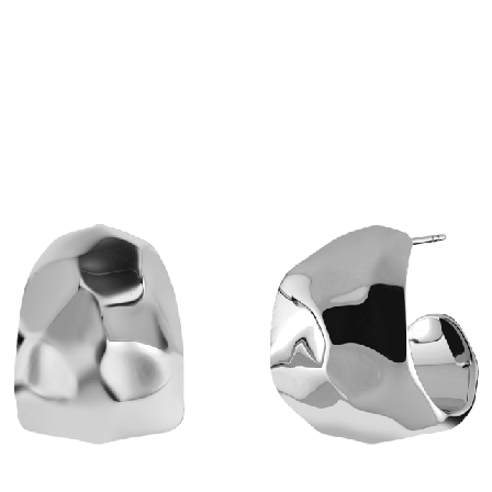 Edblad Fairfax Creoles L Steel Smycken & klockor Dam Grå ONESIZE