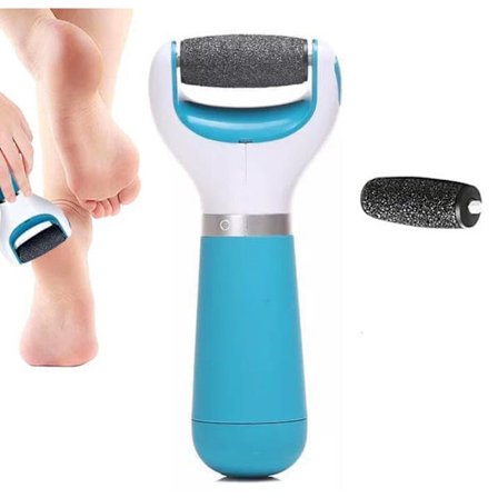 Elektrisk fotfil med 1 extra rullhuvud – Borttagare av döda hudceller och förhårdnader för fotvård_TF_TF