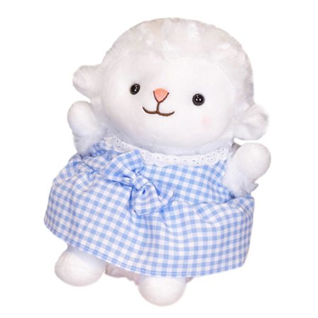 Söt Lamm Plyschdocka Leksak Fylld Får Fylld Djur för Barn Flickor Barnkammare