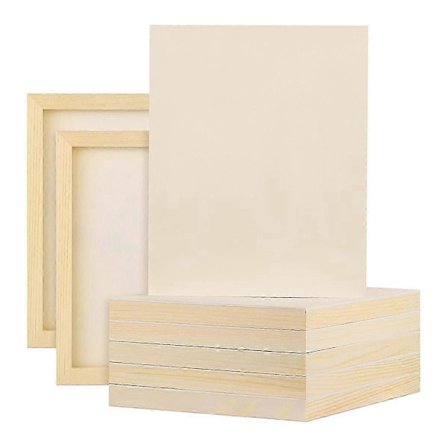 8-pak træpaneler 8 x 12 tommer træpaneler lærred ufærdige håndværk træplader paneler til kunsthåndværk hældning DIY