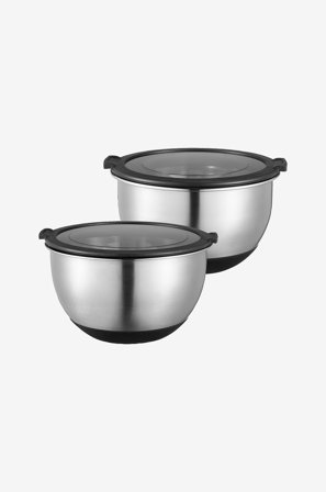 Dorre - Bunke med genomskinligt lock - Silver - Bunkar & bakskålar - Från Homeroom