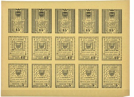 Frankrig Strejkemærker Saumur 1953