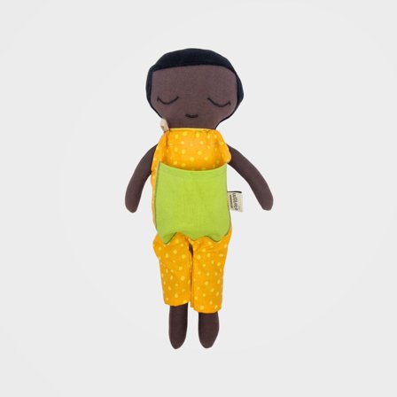 Handmade Play Doll Khaled, Sustainable Inclusive Toys for Kids