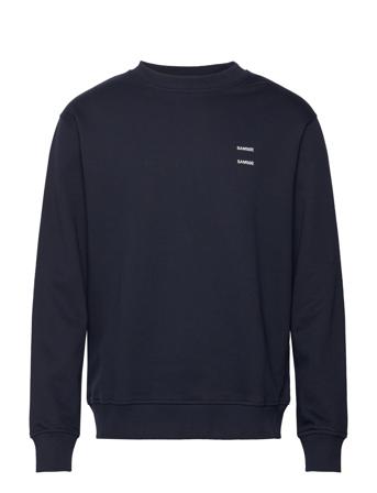 Joel Crew Neck 11414 Sweat-shirt Tröja Marinblå Samsøe Samsøe