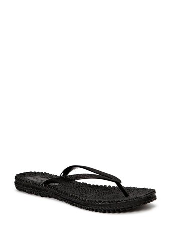 Flip Flops With Glitter Black Ilse Jacobsen
