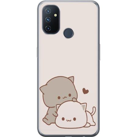 OnePlus Nord N100 Gennemsigtig cover Kawaii Søde Katte