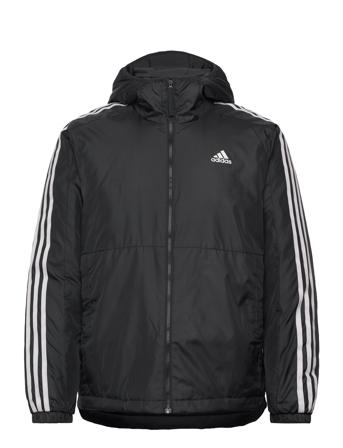 Adidas Essentials 3S Insulated Hooded Jacket Sport Men Sport Clothing Sport Outerwear Sport Jackets Sport Padded Jackets Black Adidas Sportswear