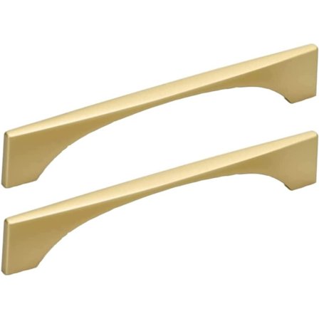 Gull kjøkkenskaphåndtaksett med 6 messing skaphåndtak-håndtak