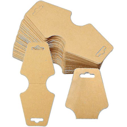 100 stk. Halskæde Display Kort Kraft Papir Smykker Display Kort Holder Smykker -