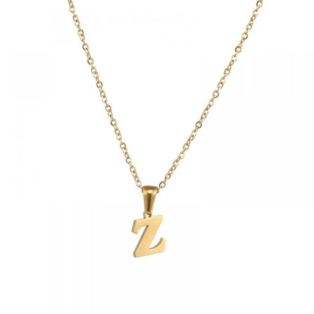 Halsband med initialer för kvinnor, 18K guldpläterat namn halsband, bokstavshänge kedja 17,71"