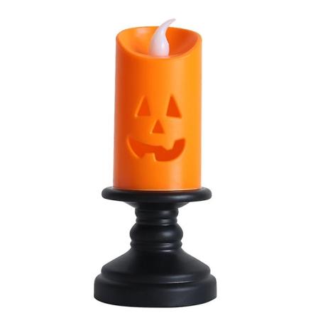 3st Hallow Mas Candlelight Pumpa Lantern Led Färgglad Ljusstake Bordsskiva Dekoration Plats Rekvisita Hallow Mas Dekoration