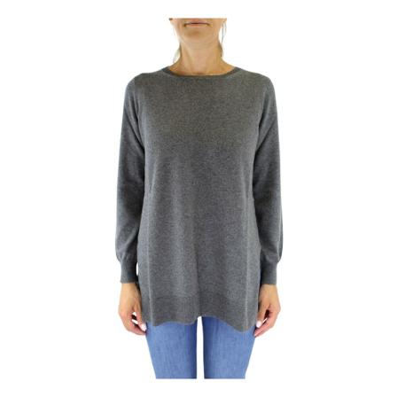 Kangra, Round-neck Knitwear Grijs, Dames, Maat:M