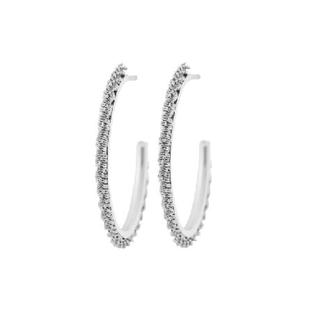 Edblad Tinsel Thin Creoles S Steel Smycken & klockor Dam Grå ONESIZE