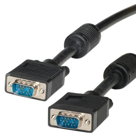 ROLINE HQ VGA Cable + Ferrite, HD15,