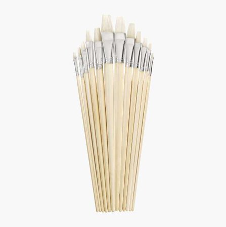 Penselset olja/akryl 12 st. - Biltema