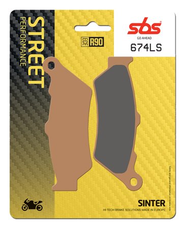 SBS Street Sintered Rear Brake Pads - Triumph Thunderbird 1600 ABS 2010-2015