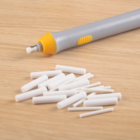 Elektrisk viskelæder. Velegnet til brug med grafitblyanter og farve